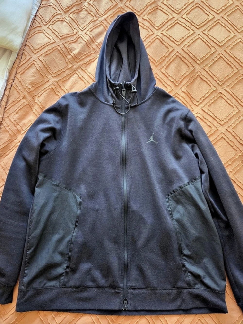 Jordan Dri-FIT Sport Air Fleece Full-Zip Hoodie Black Xl. Used. Fair Condition.